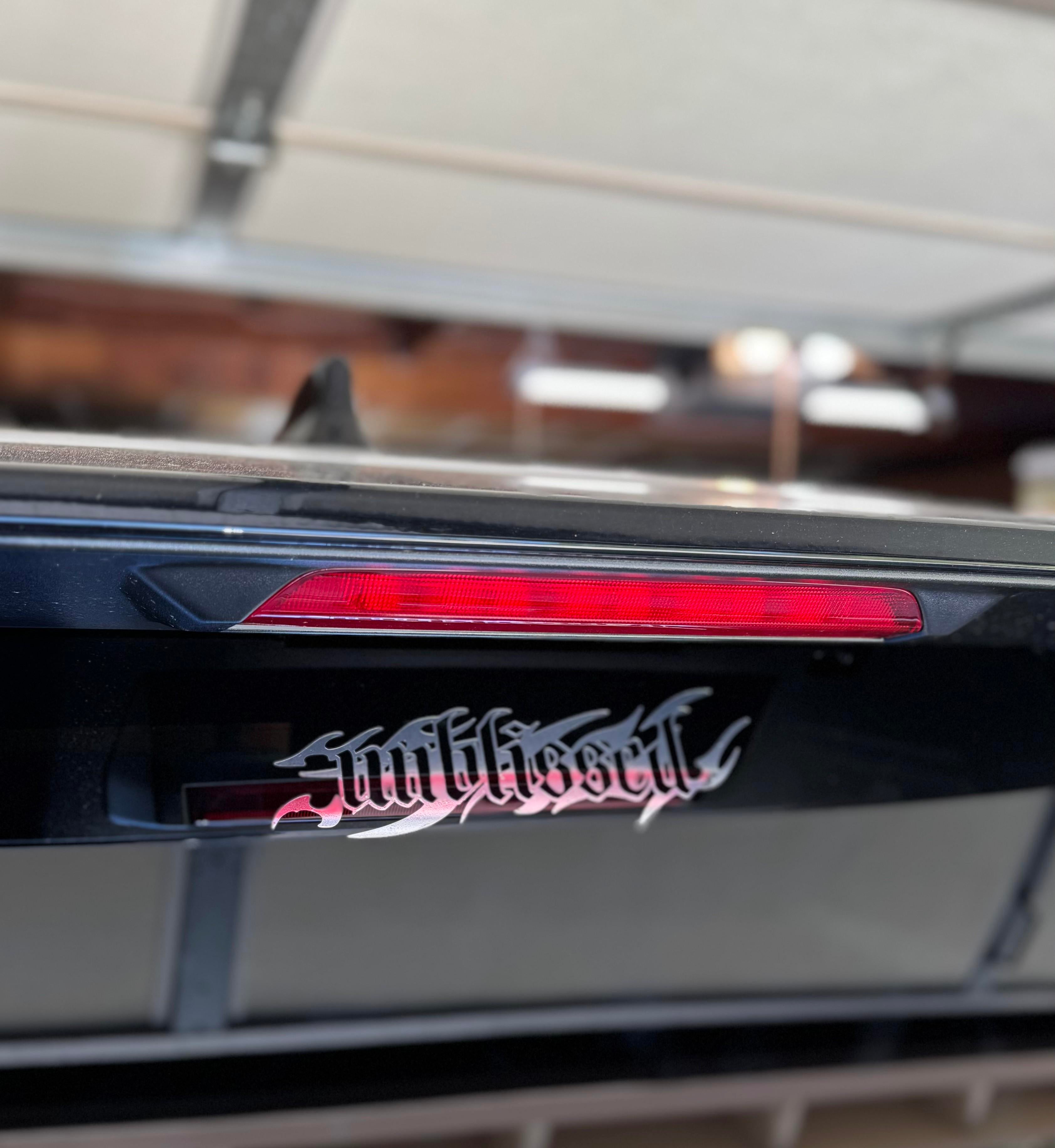 Unblissed Drift Mini Banner - 9” with Chrome Vinyl